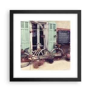 Plagát v čiernom ráme - Nech žije provincia - 30x30 cm