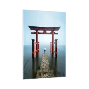 Obraz na skle - Japonské zamyslenie - 70x100 cm