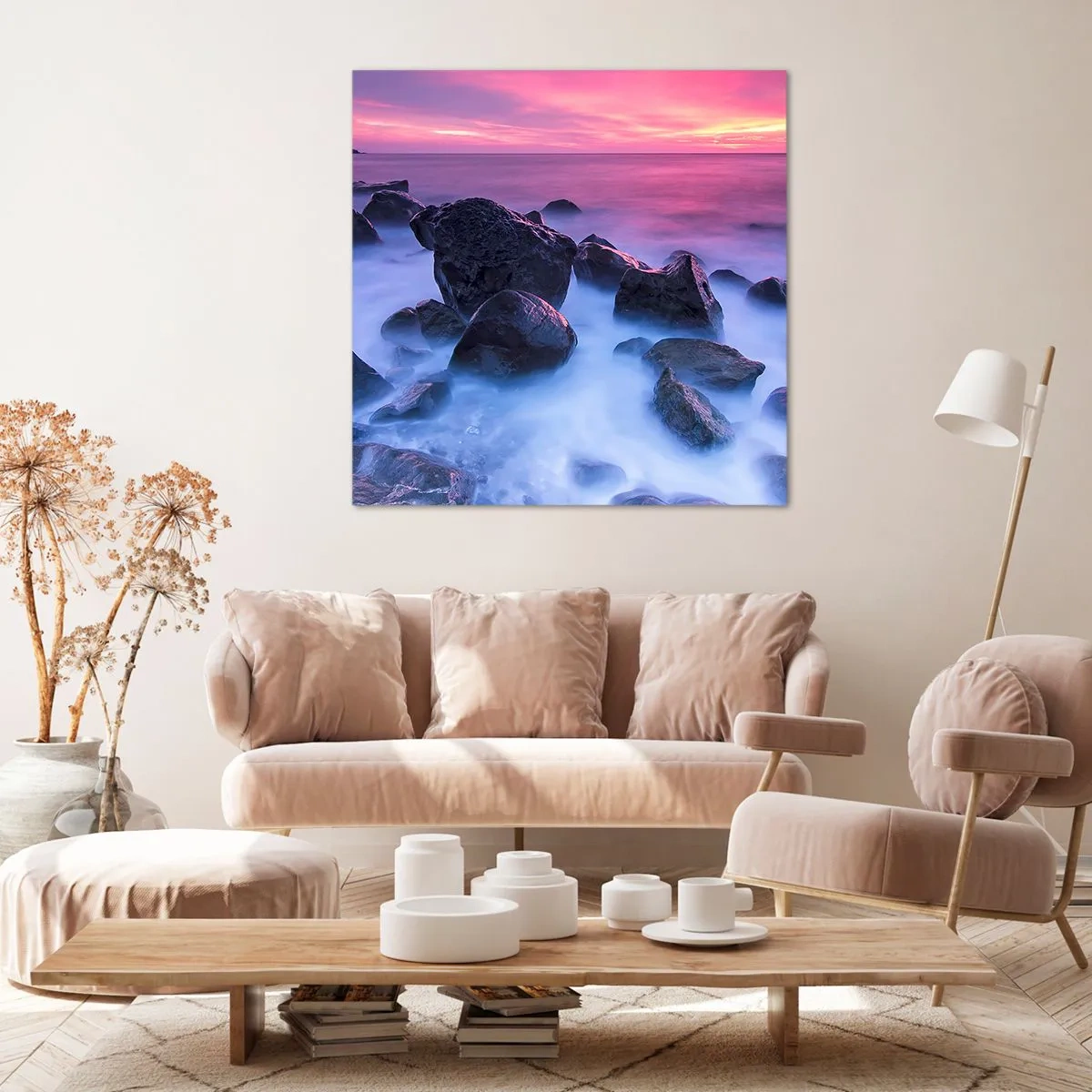 Obraz na plátne - Narodeniny v lesku a v hmle - 60x60 cm