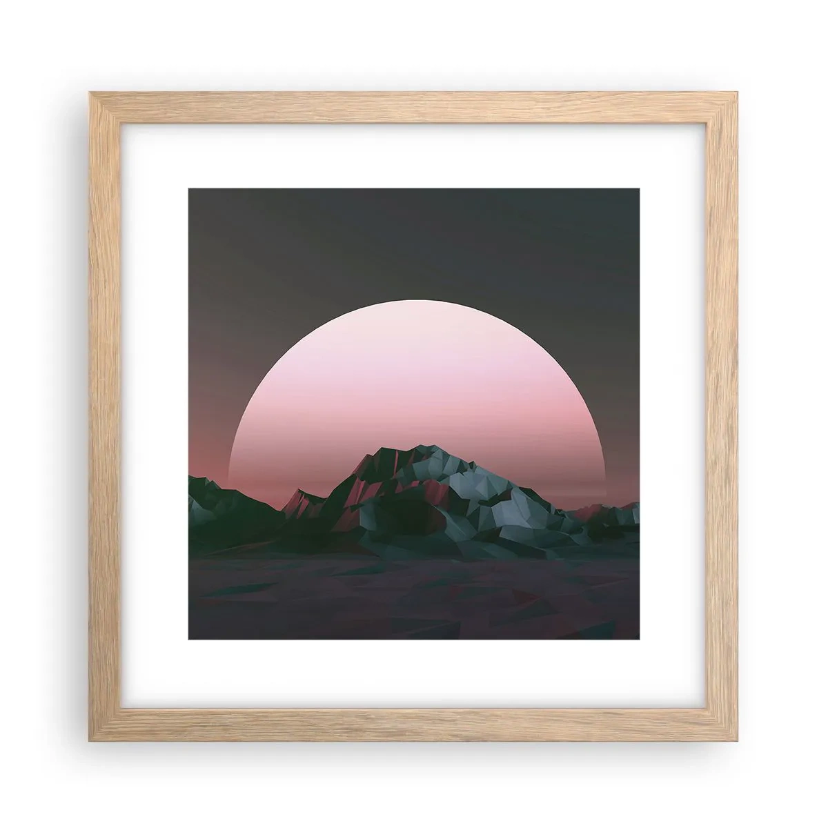 Plagát v ráme zo svetlého duba - V susednej galaxii - 30x30 cm