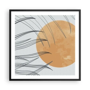 Plagát v čiernom ráme - Vždy ku slnku - 60x60 cm