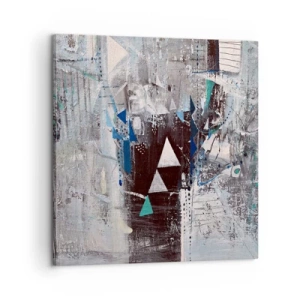 Obraz na plátne - Prednostné poradie trojuholníkov - 60x60 cm