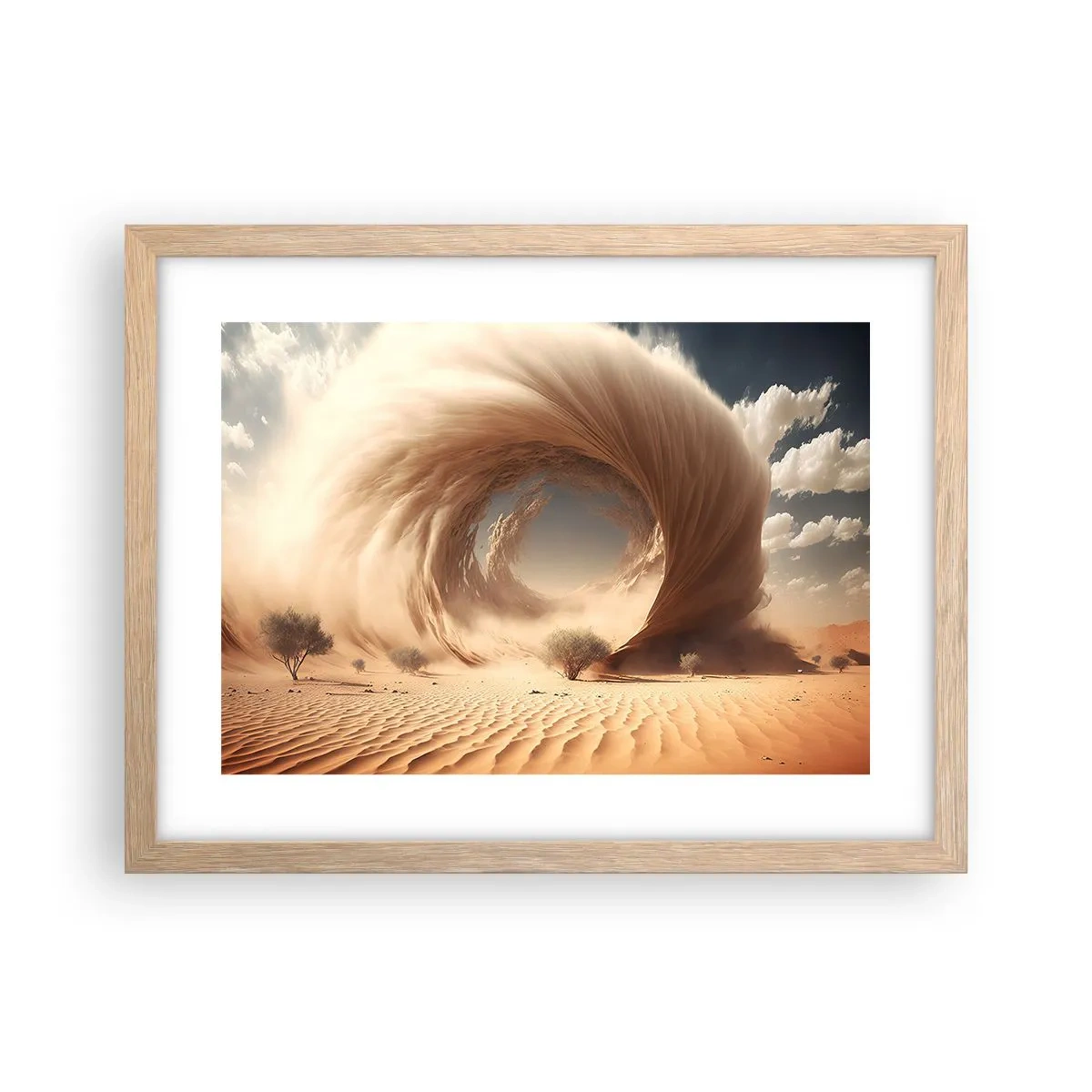 Plagát v ráme zo svetlého duba - Otvorený portál - 40x30 cm