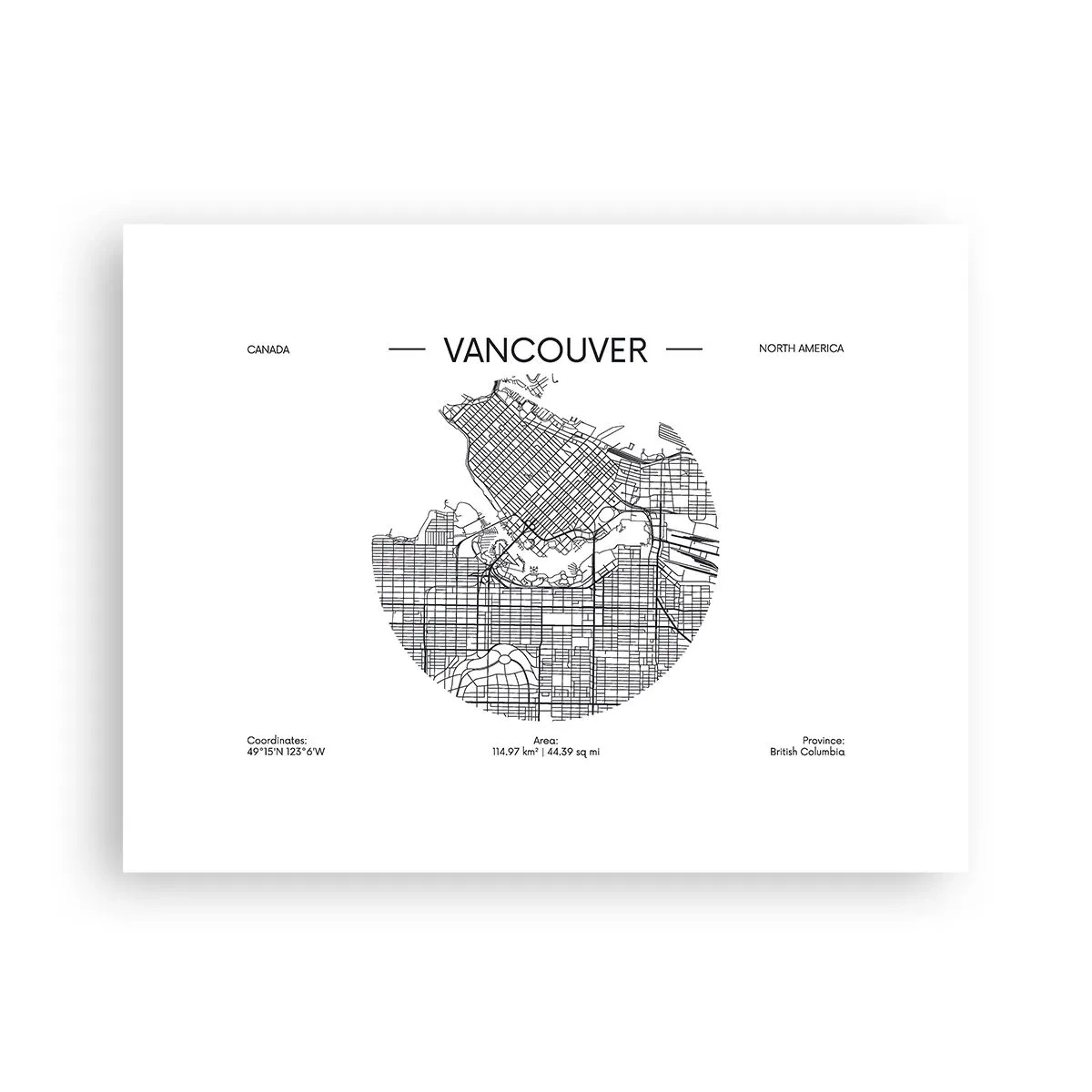 Plagát - Anatómia Vancouveru - 40x30 cm