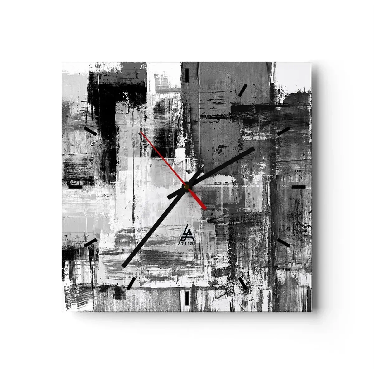 Nástenné hodiny - Sivé je krásne - 30x30 cm