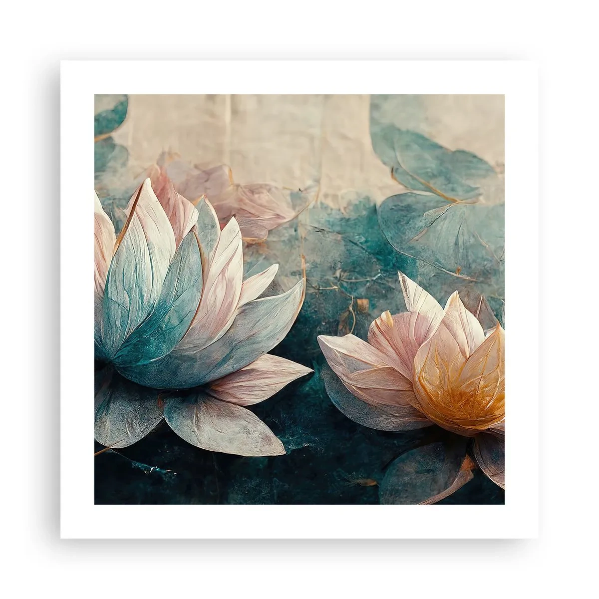 Plagát - Hviezdy a jazero - 50x50 cm