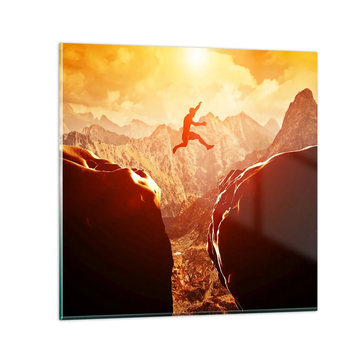 Obraz na skle - Prekročením hraníc - 60x60 cm