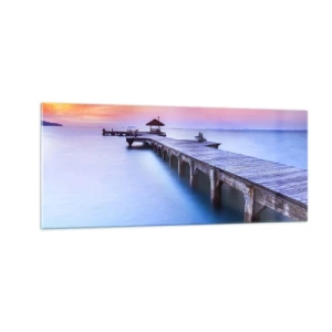 Obraz na skle - More pokoja až po horizont - 100x40 cm
