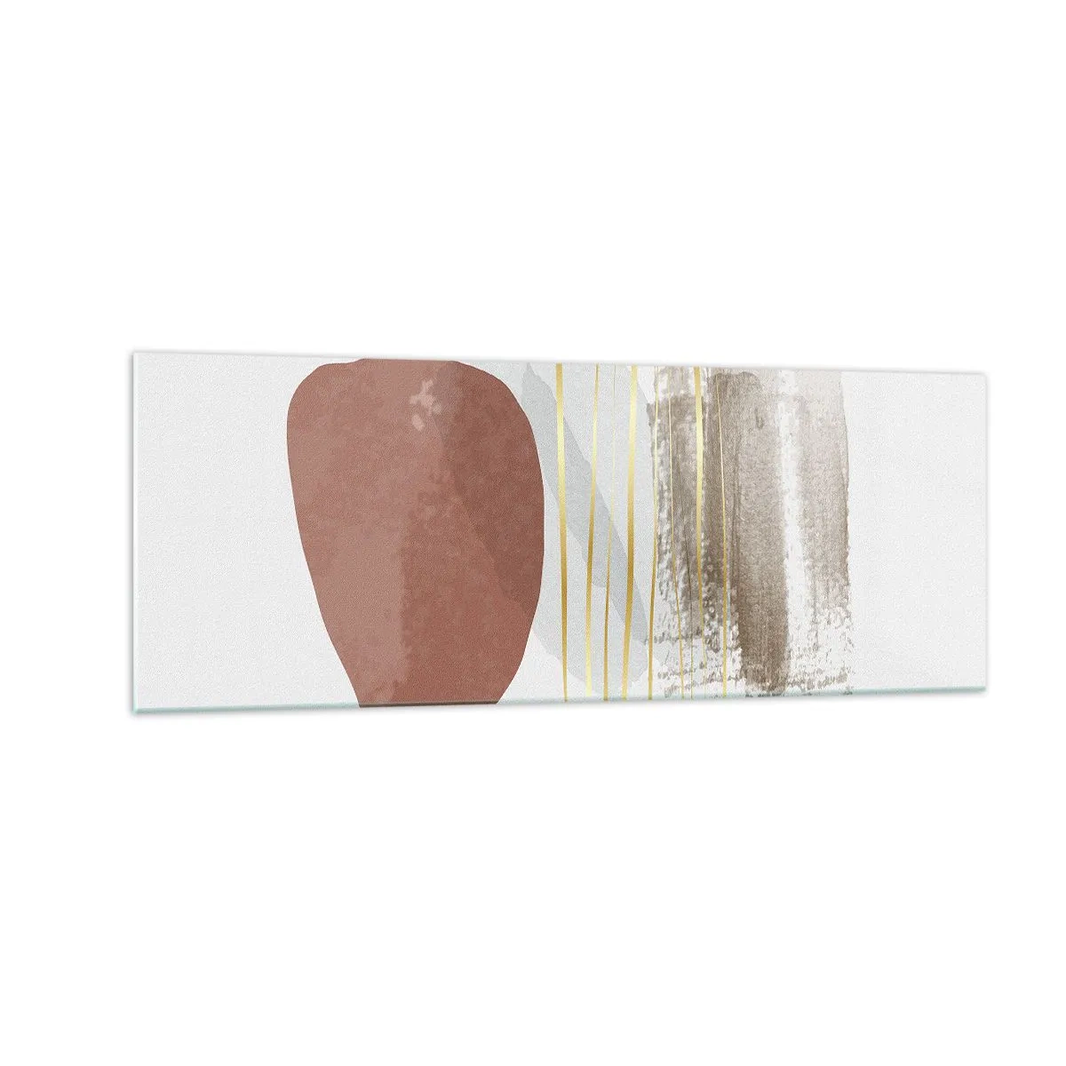 Obraz na skle - Abstraktná kolonáda - 140x50 cm