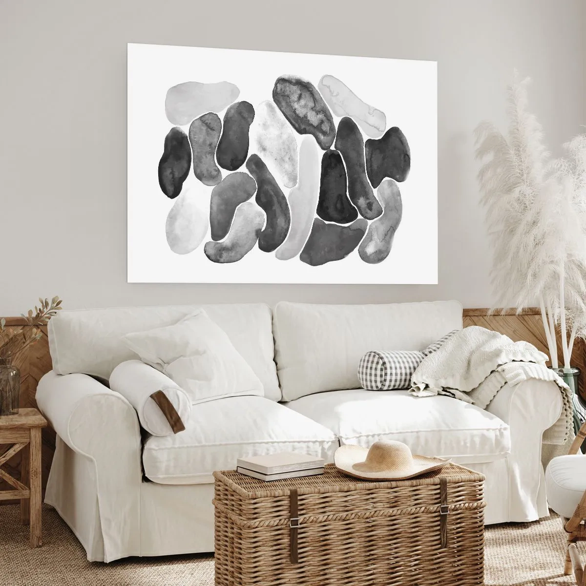Plagát - Kamenistá abstrakcia - 50x40 cm