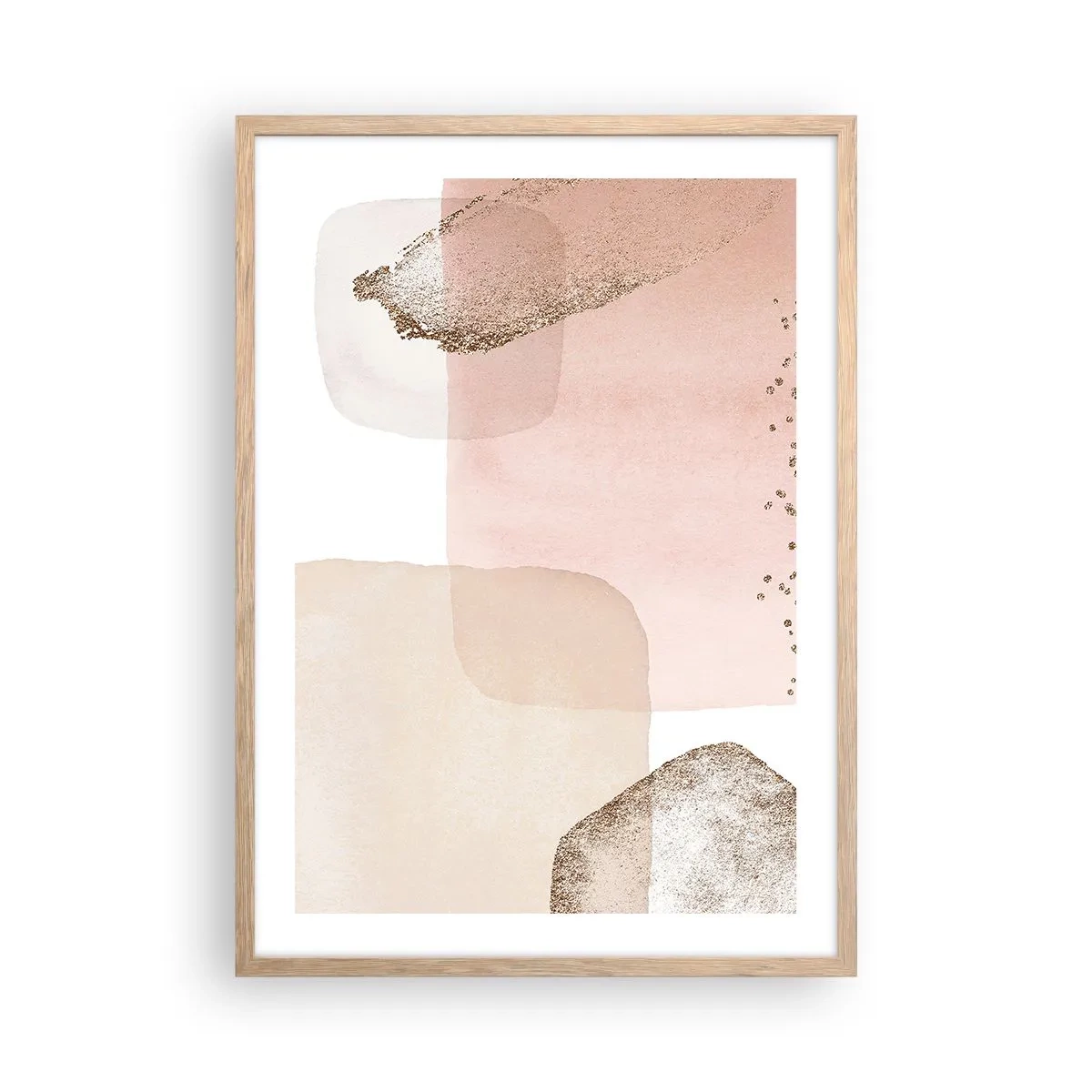 Plagát v ráme zo svetlého duba - Pohľad cez farby - 50x70 cm