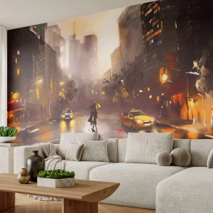 Fototapeta Standard Eco - Vo svetlách New Yorku - New York, Manhattan, Architektúra - 350x256 cm