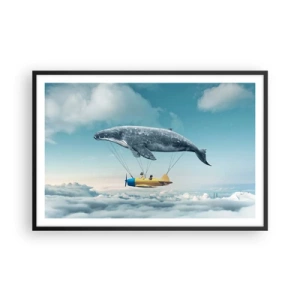 Plagát v čiernom ráme - Prečo by nie? - 91x61 cm