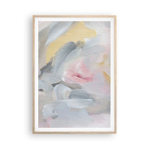 Plagát v ráme zo svetlého duba - V pastelovom svete - 70x100 cm
