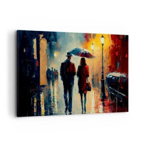 Obraz na plátne - Mestská love story - 120x80 cm