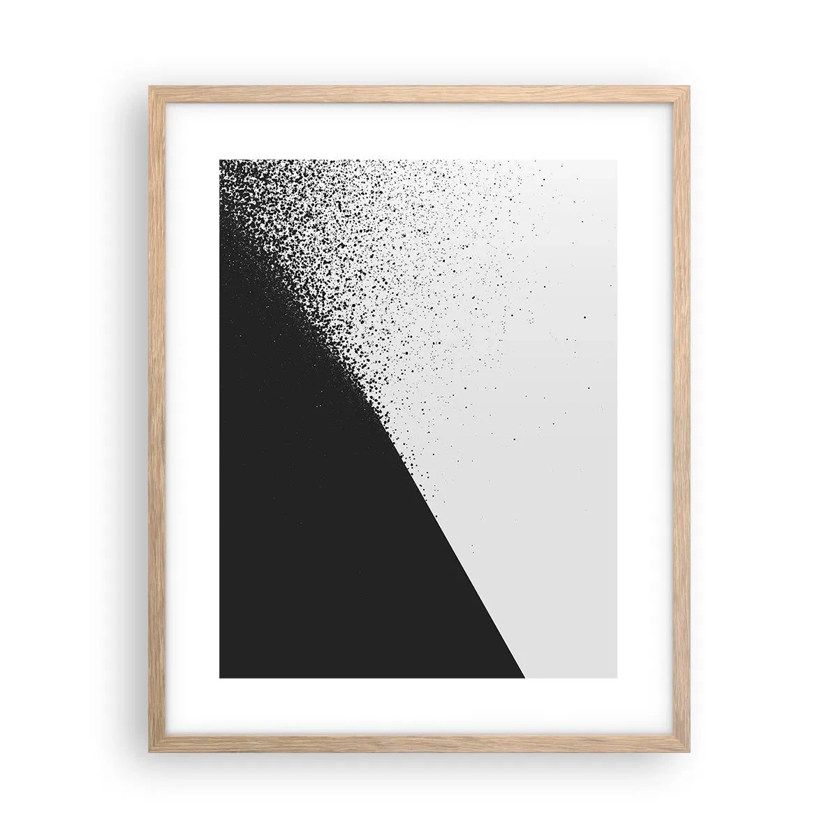 Plagát v ráme zo svetlého duba - Rýchlejšie a rýchlejšie, viac a viac - 40x50 cm