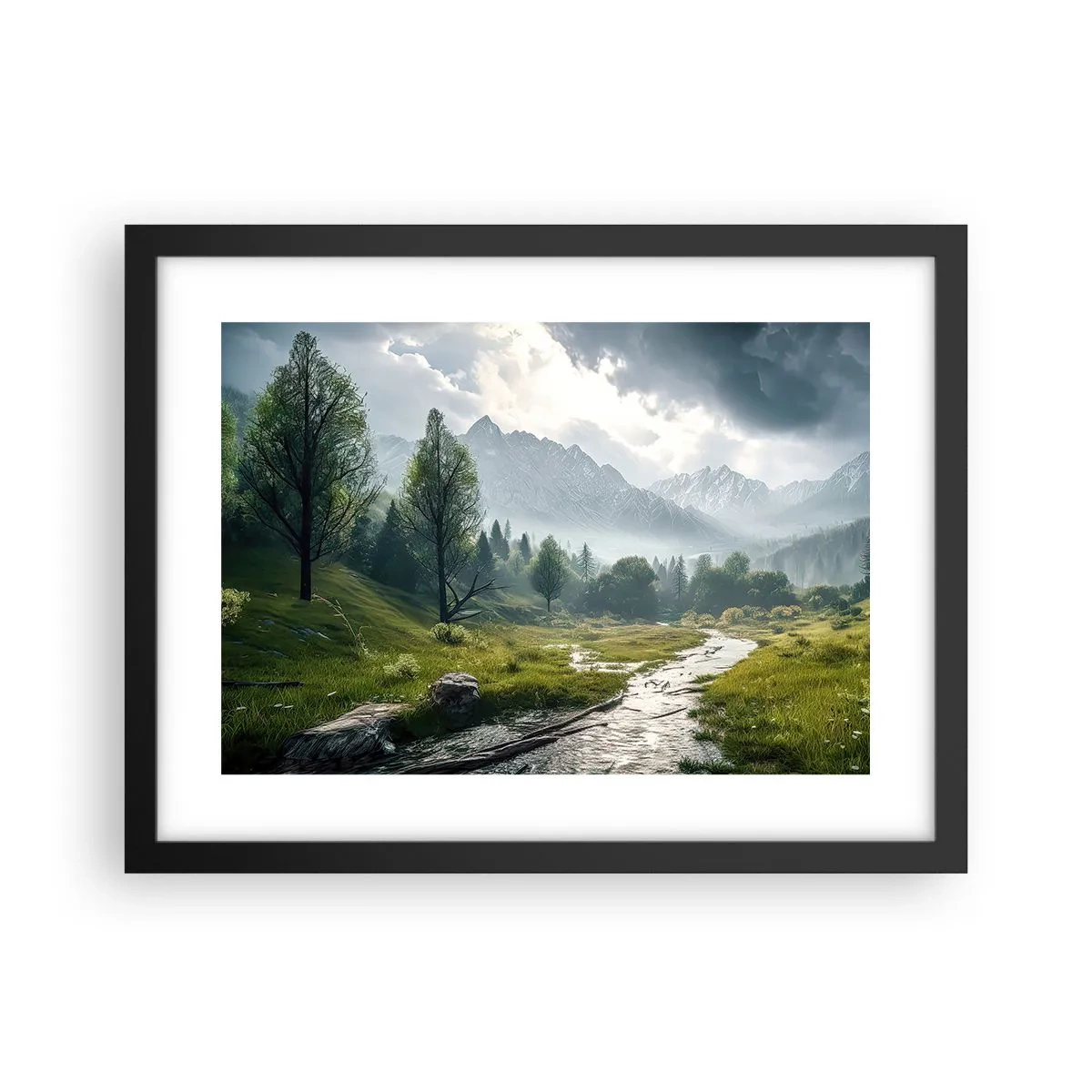 Plagát v čiernom ráme - Tam a späť - 40x30 cm