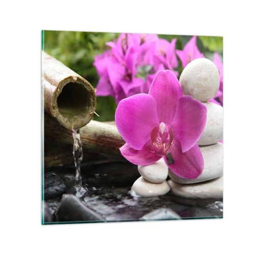 Obraz na skle - Už odpočívaš - 60x60 cm