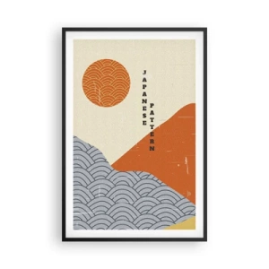 Plagát v čiernom ráme - V japonskom duchu - 61x91 cm