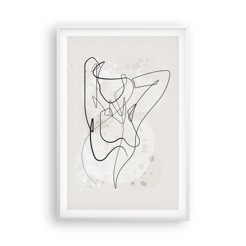Plagát v bielom ráme - Umenie zvádzania - 61x91 cm