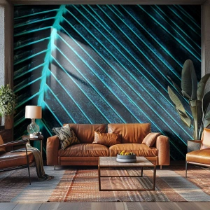 Fototapeta na mieru Premium Canvas - Textúra zelene - List, Makro, Tropické