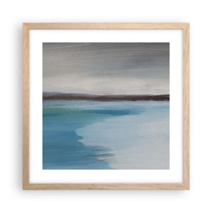 Plagát v ráme zo svetlého duba - Horizontálna krajina - 40x40 cm