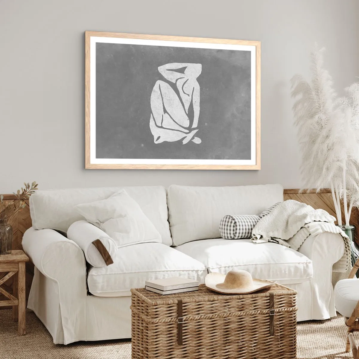 Plagát v ráme zo svetlého duba - V zádumčivosti - 91x61 cm