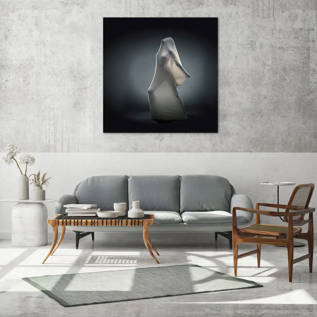 Obraz na skle - Skryté túžby - 60x60 cm