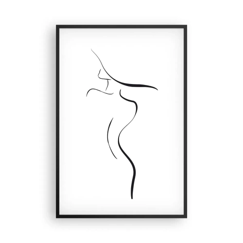 Plagát v čiernom ráme - Nepolapiteľná ako vlna - 61x91 cm