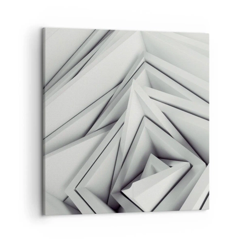 Obraz na plátne - Symfónia ostrých uhlov - 50x50 cm