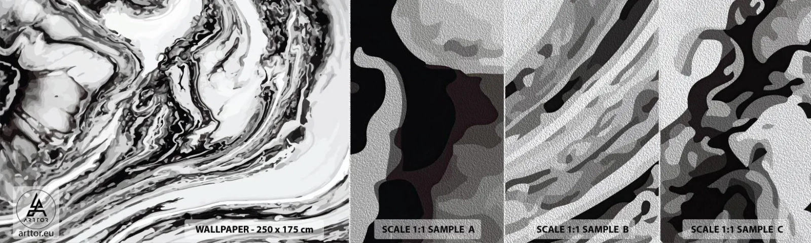 Vzorka fototapety Premium Sand - Na začiatku bol chaos - Abstrakcia, Kus, Moderný vzor - 100x30 cm