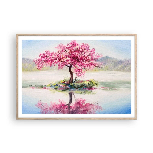 Plagát v ráme zo svetlého duba - Sviatok jari - 100x70 cm