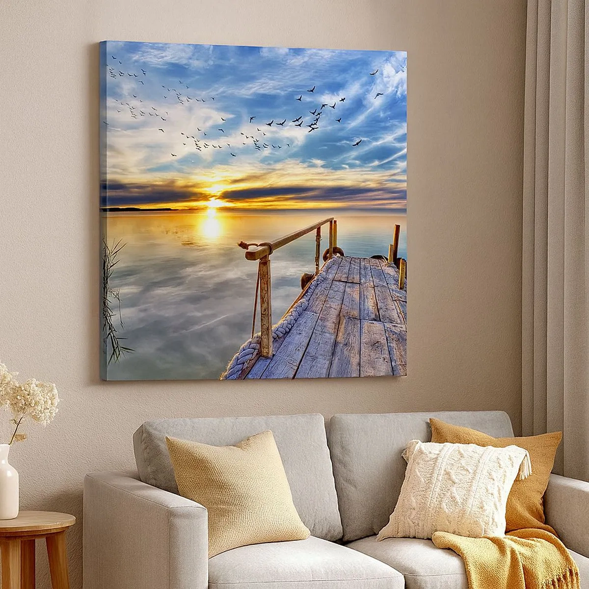 Obraz na plátne - Vietor ide odpočívať - 30x30 cm