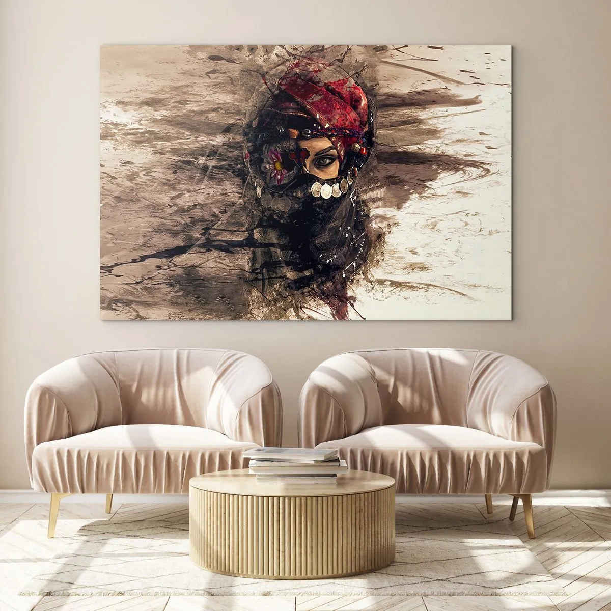 Obraz na skle - Prinajmenšom znepokojujúca - 120x80 cm
