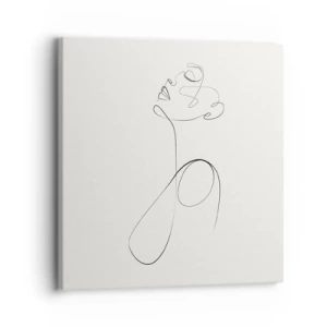 Obraz na plátne - Zamotaná v snoch - 30x30 cm