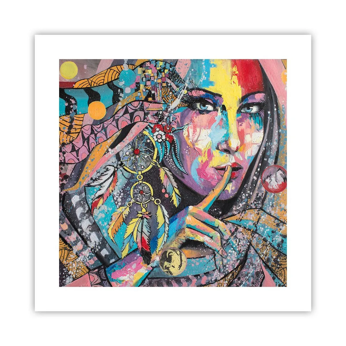 Plagát - Mlč, než pochopíš - 40x40 cm