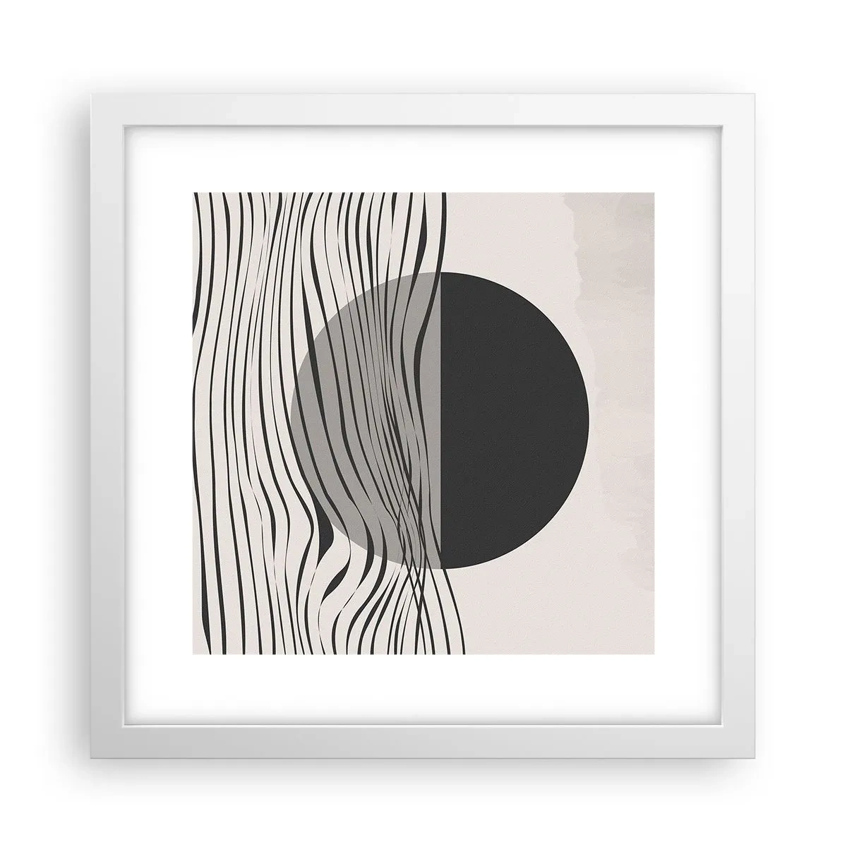 Plagát v bielom ráme - Polovičná kompozícia - 30x30 cm