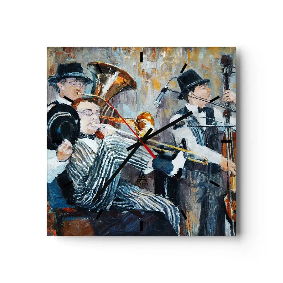 Nástenné hodiny - Celý tento jazz - 40x40 cm