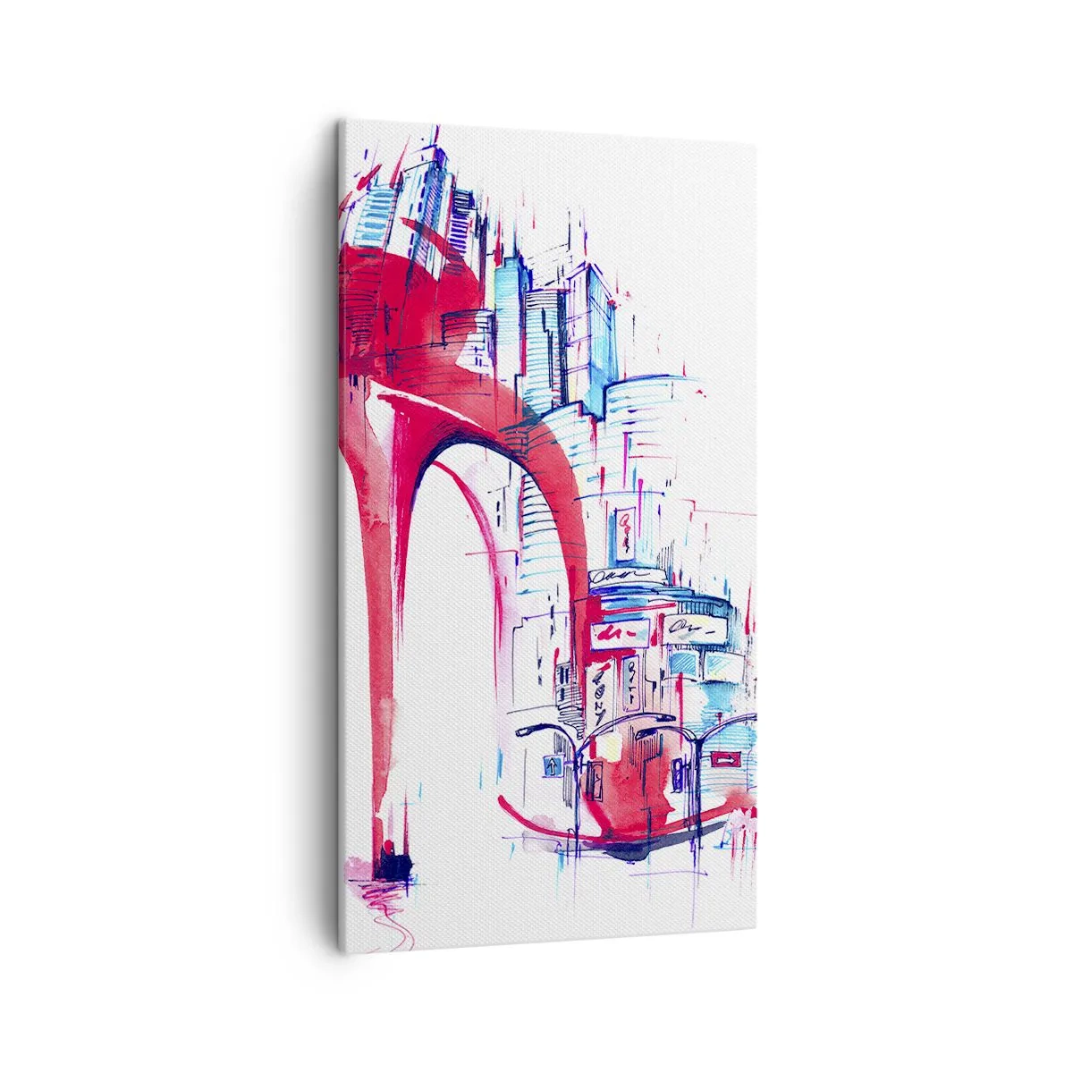 Obraz na plátne - Veľkomestská elegánka - 45x80 cm