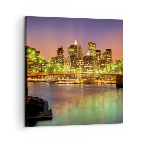 Obraz na plátne - Tu svetlo nikdy nezhasne - 60x60 cm