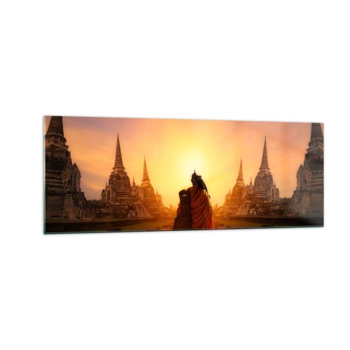 Obraz na skle - V kľude večnosťou - 140x50 cm