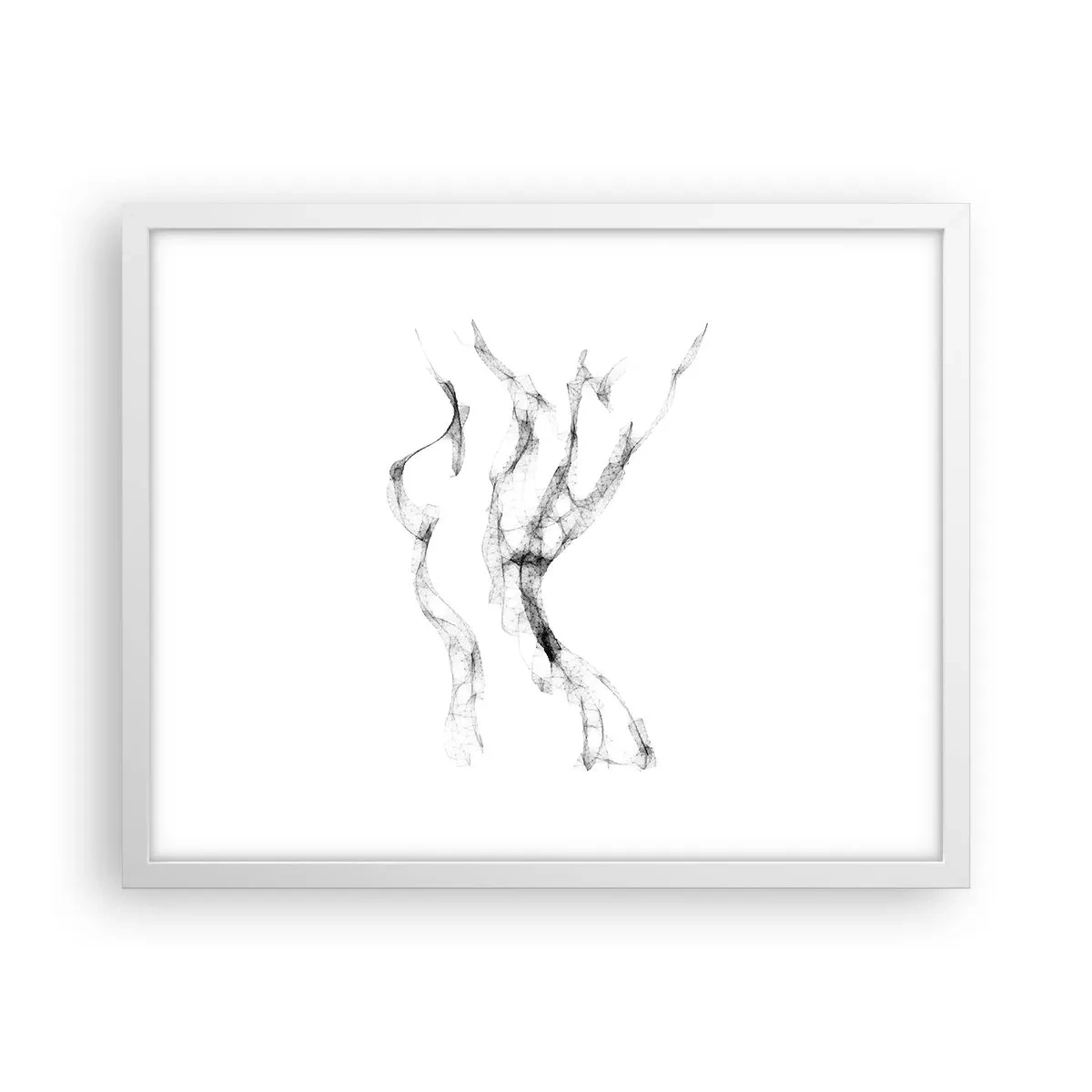 Plagát v bielom ráme - Krásna a silná - 50x40 cm