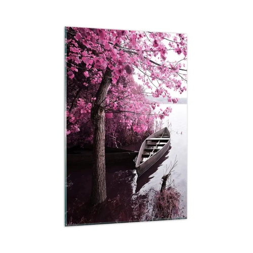 Obraz na skle - V ružovom tichu - 80x120 cm