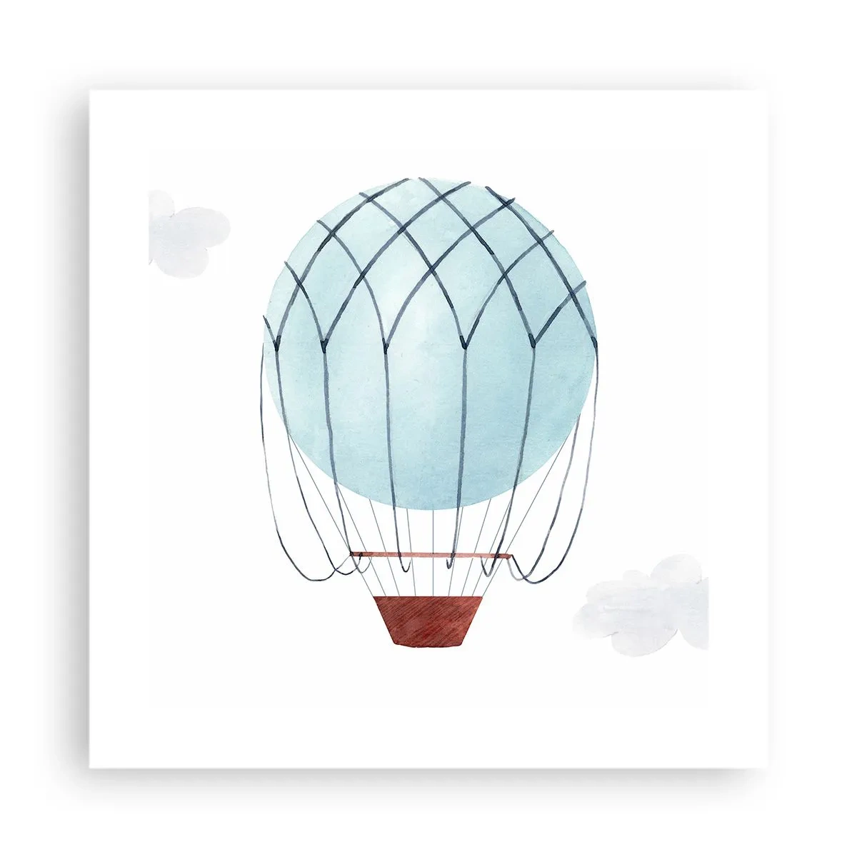 Plagát - Celý v oblakoch - 40x40 cm