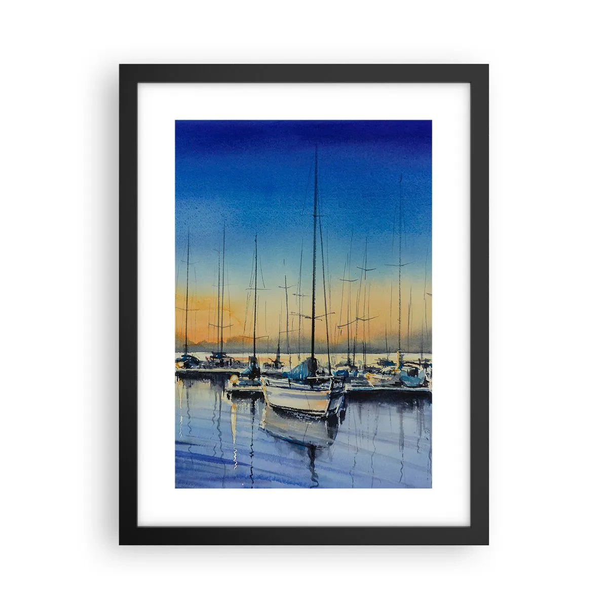Plagát v čiernom ráme - Koniec dobrého dňa - 30x40 cm