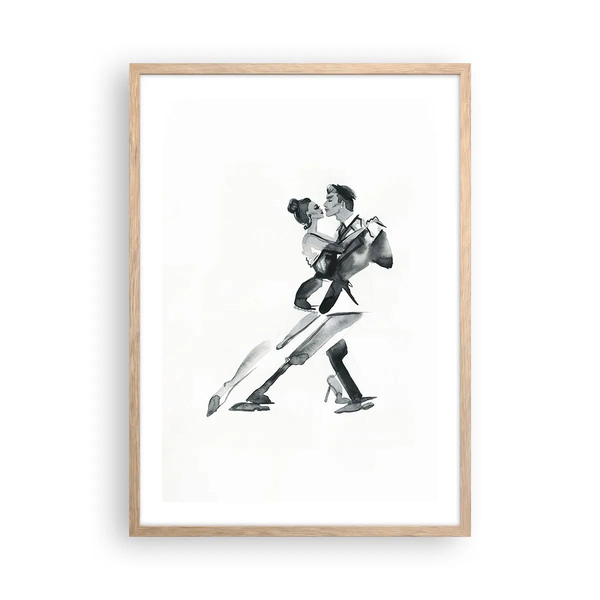 Plagát v ráme zo svetlého duba - V jednom rytme - 50x70 cm