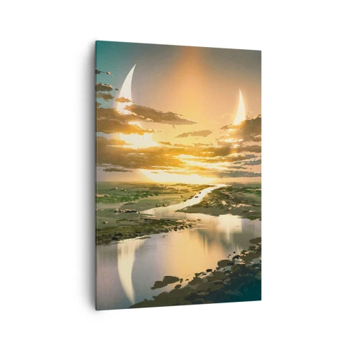 Obraz na plátne - Niekde vo vzdialenej galaxii - 70x100 cm