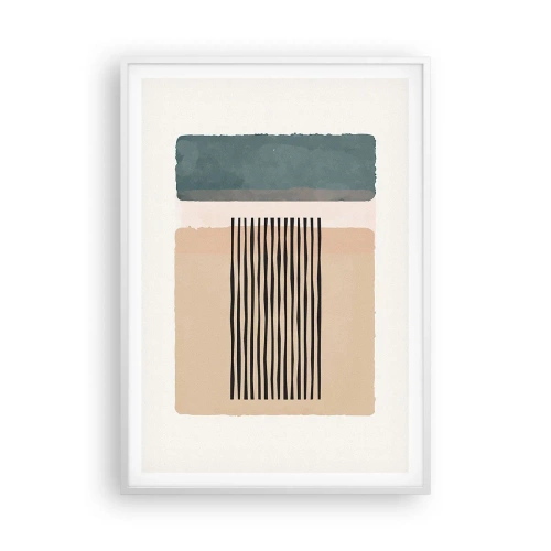 Plagát v bielom ráme - Všetko v poriadku - 70x100 cm