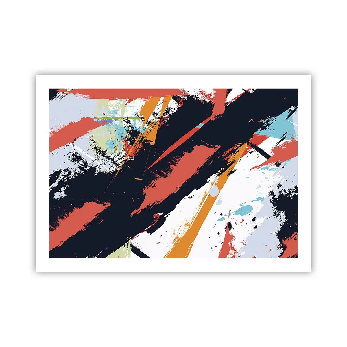 Plagát - Dynamická kompozícia - 70x50 cm