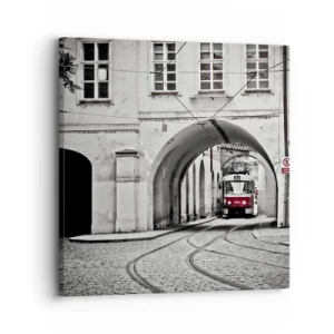 Obraz na plátne - Mestským labyrintom - 30x30 cm